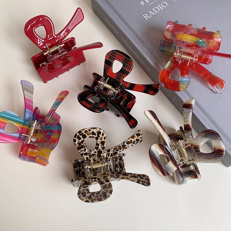 Bow Ribbon Hair Claw Clip