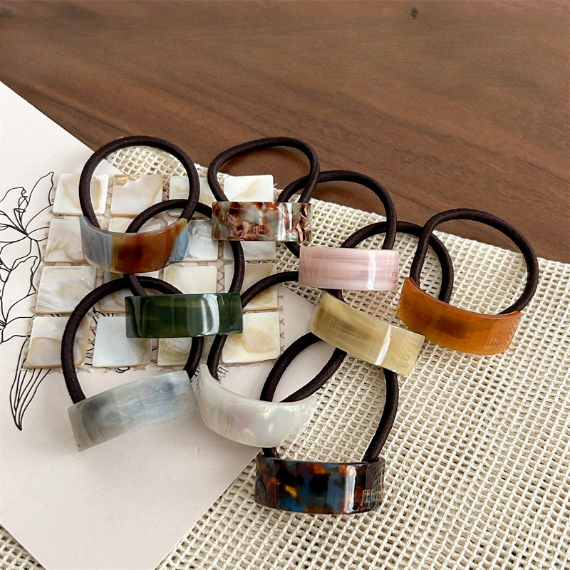 Curved Acetate Hair Elastic