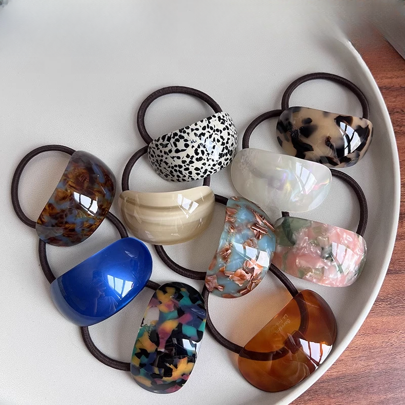 Oval Acetate Hair Tie