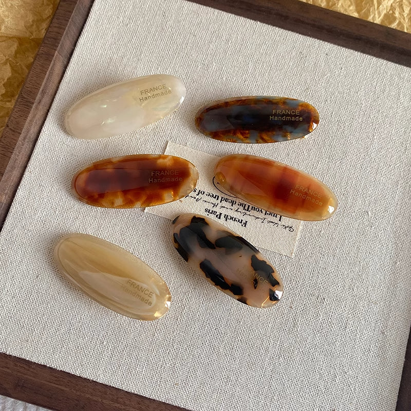 Vintage Marble Duckbill Clip
