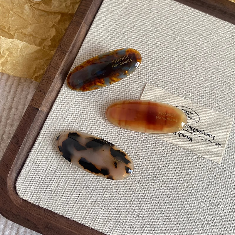 Vintage Marble Duckbill Clip