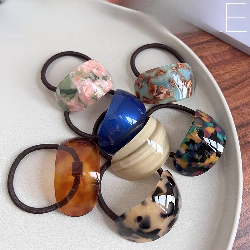 Oval Acetate Hair Tie