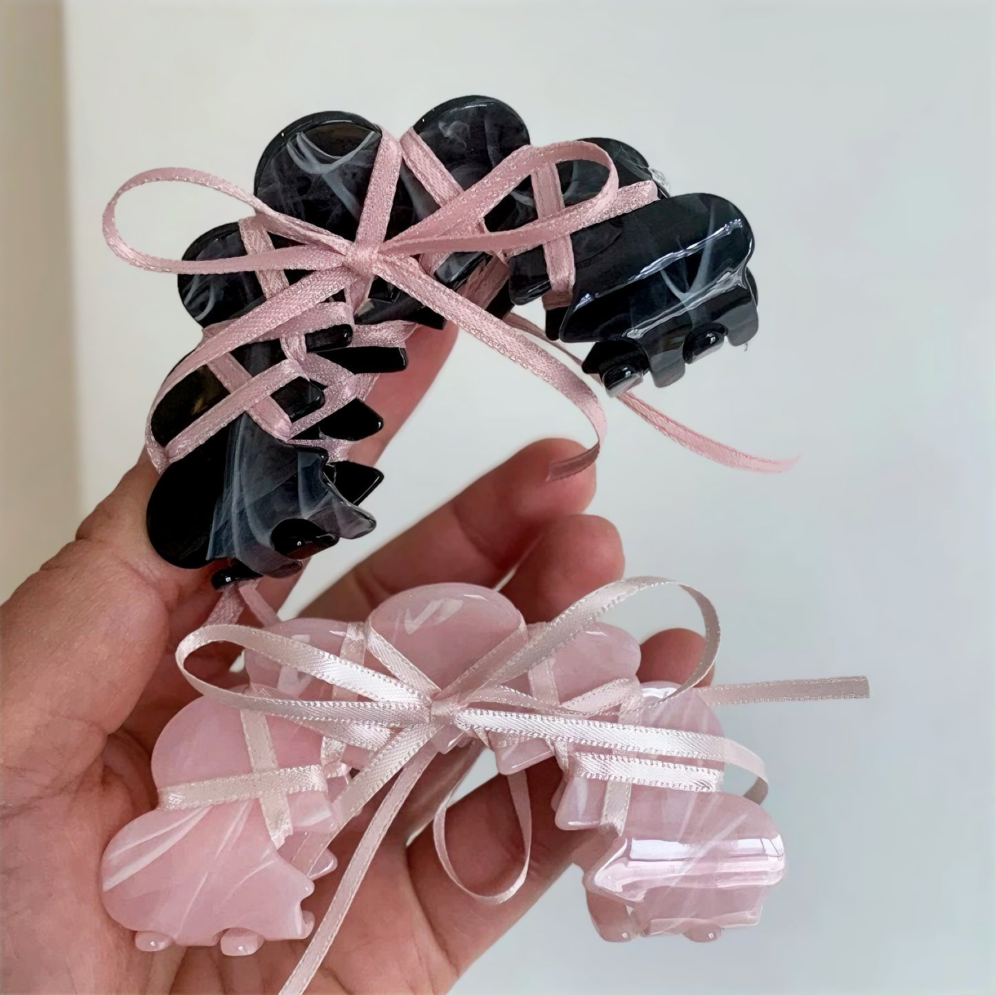Ballet-Inspired Ribbon Tie Bow Hair Clip