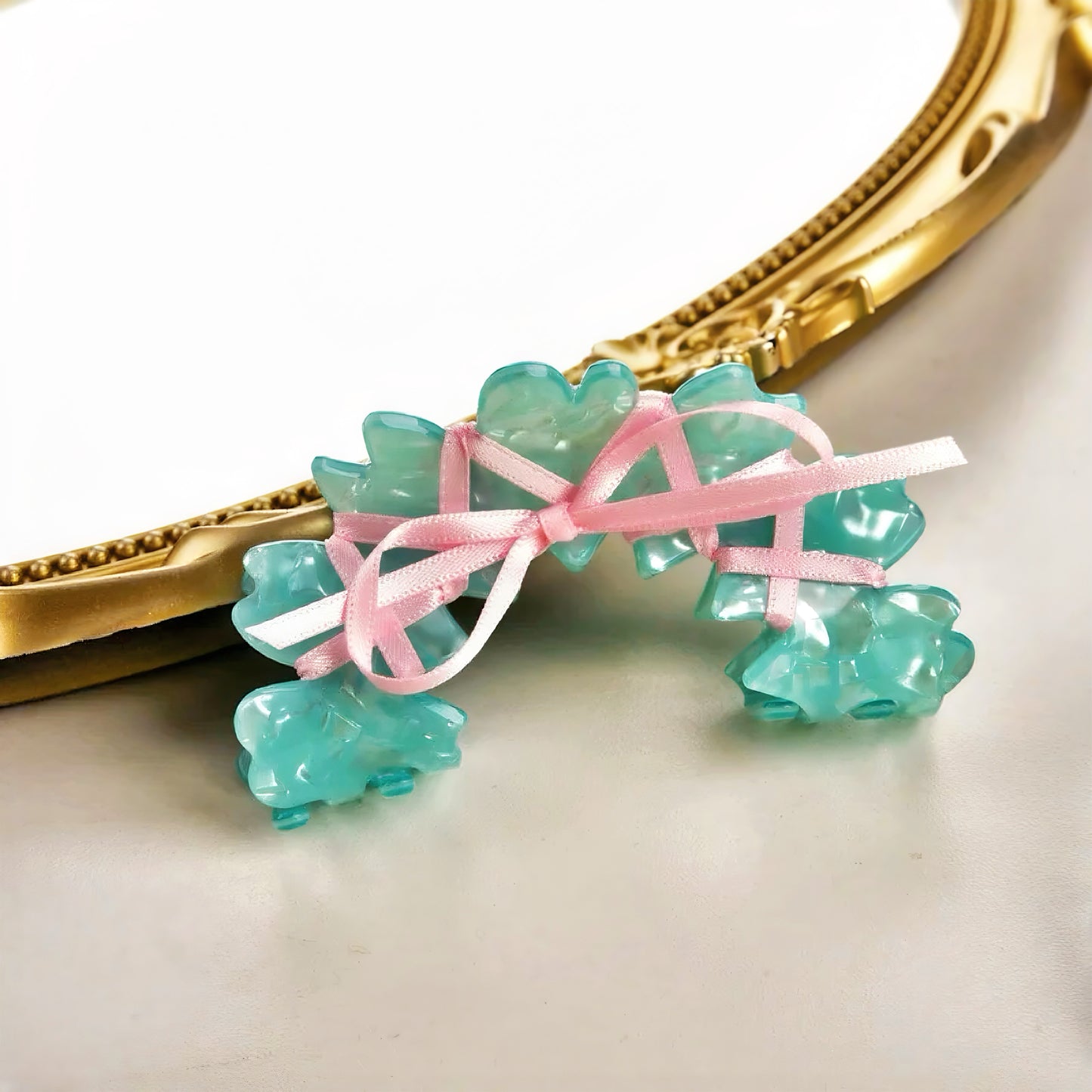 Ballet-Inspired Ribbon Tie Bow Hair Clip