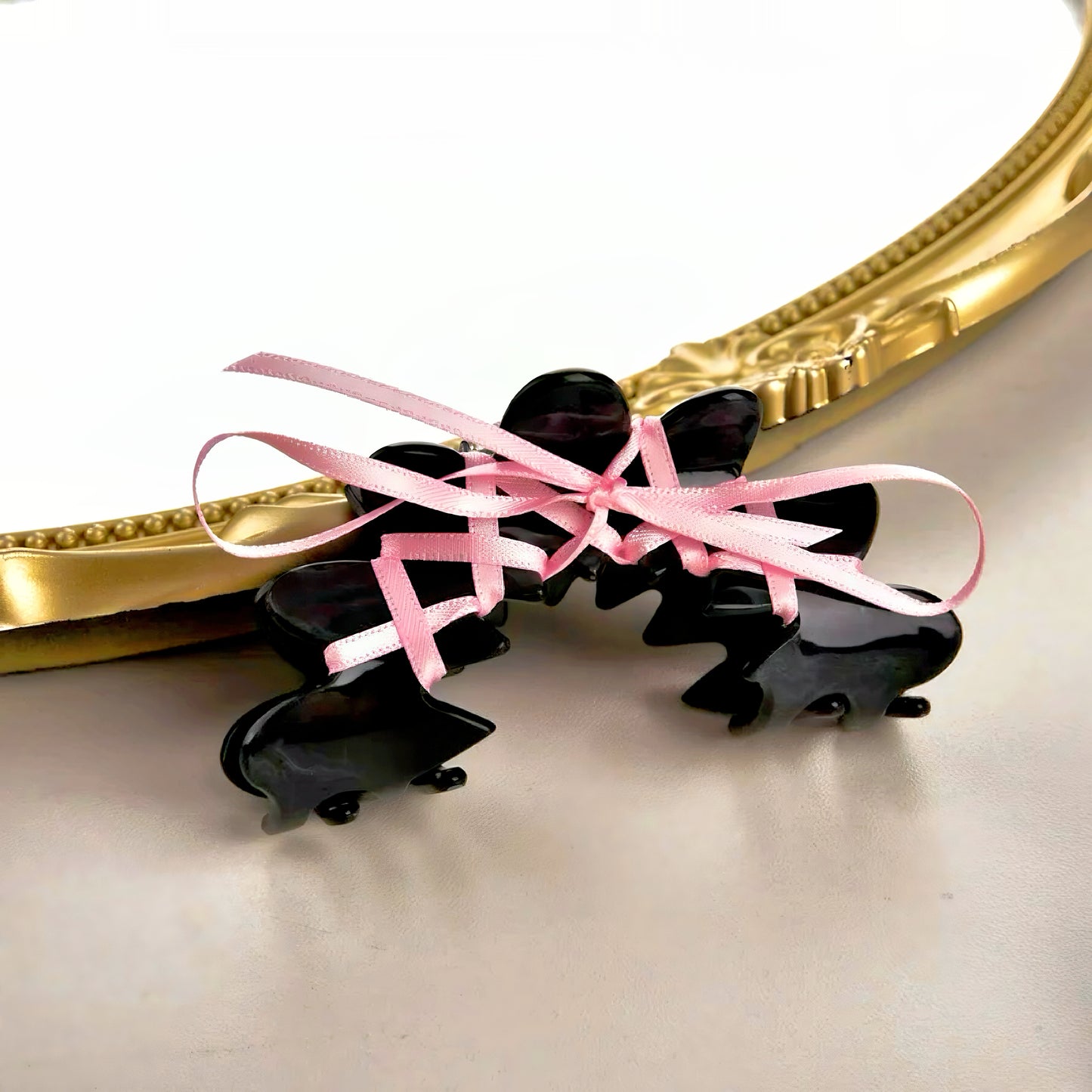 Ballet-Inspired Ribbon Tie Bow Hair Clip