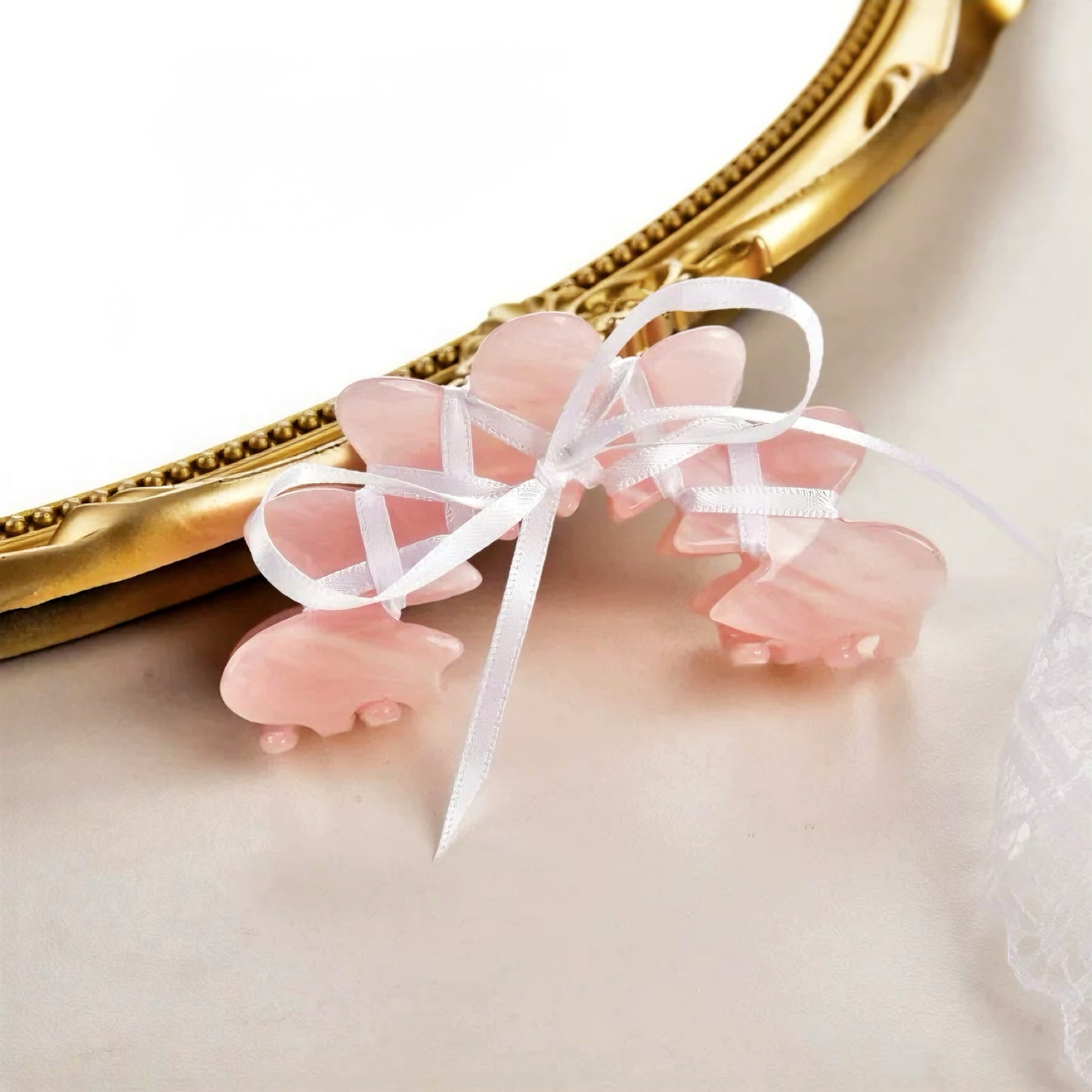 Ballet-Inspired Ribbon Tie Bow Hair Clip