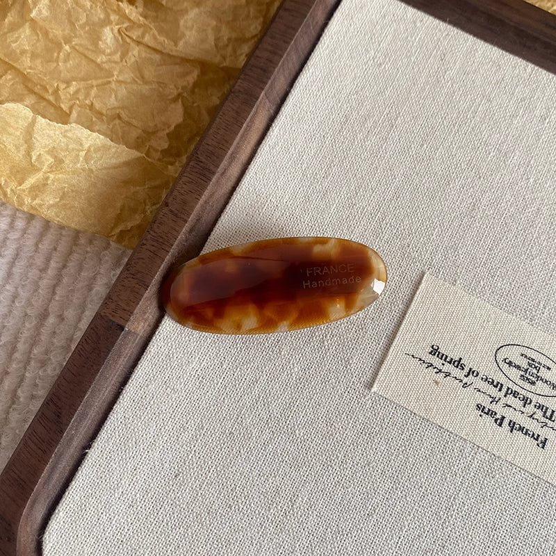 Vintage Marble Duckbill Clip