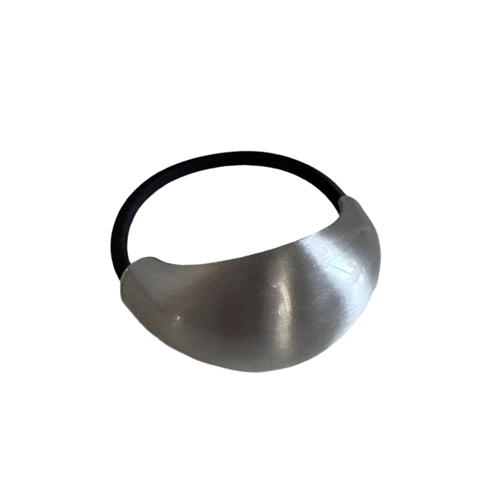 Metallic Irregular Oval Hair Tie