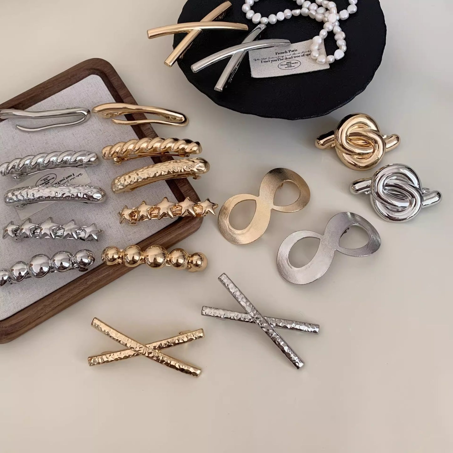 Textured X Barrette