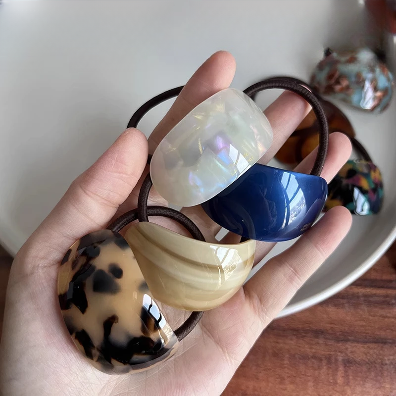 Oval Acetate Hair Tie