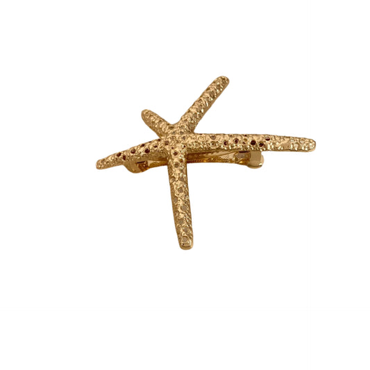 Gold Starfish Hair Clip