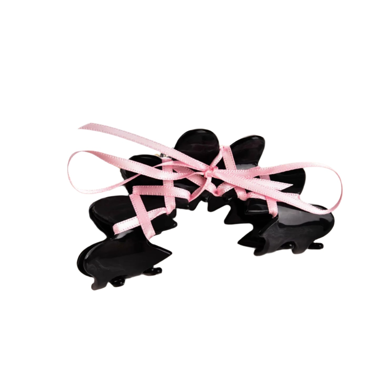 Ballet-Inspired Ribbon Tie Bow Hair Clip